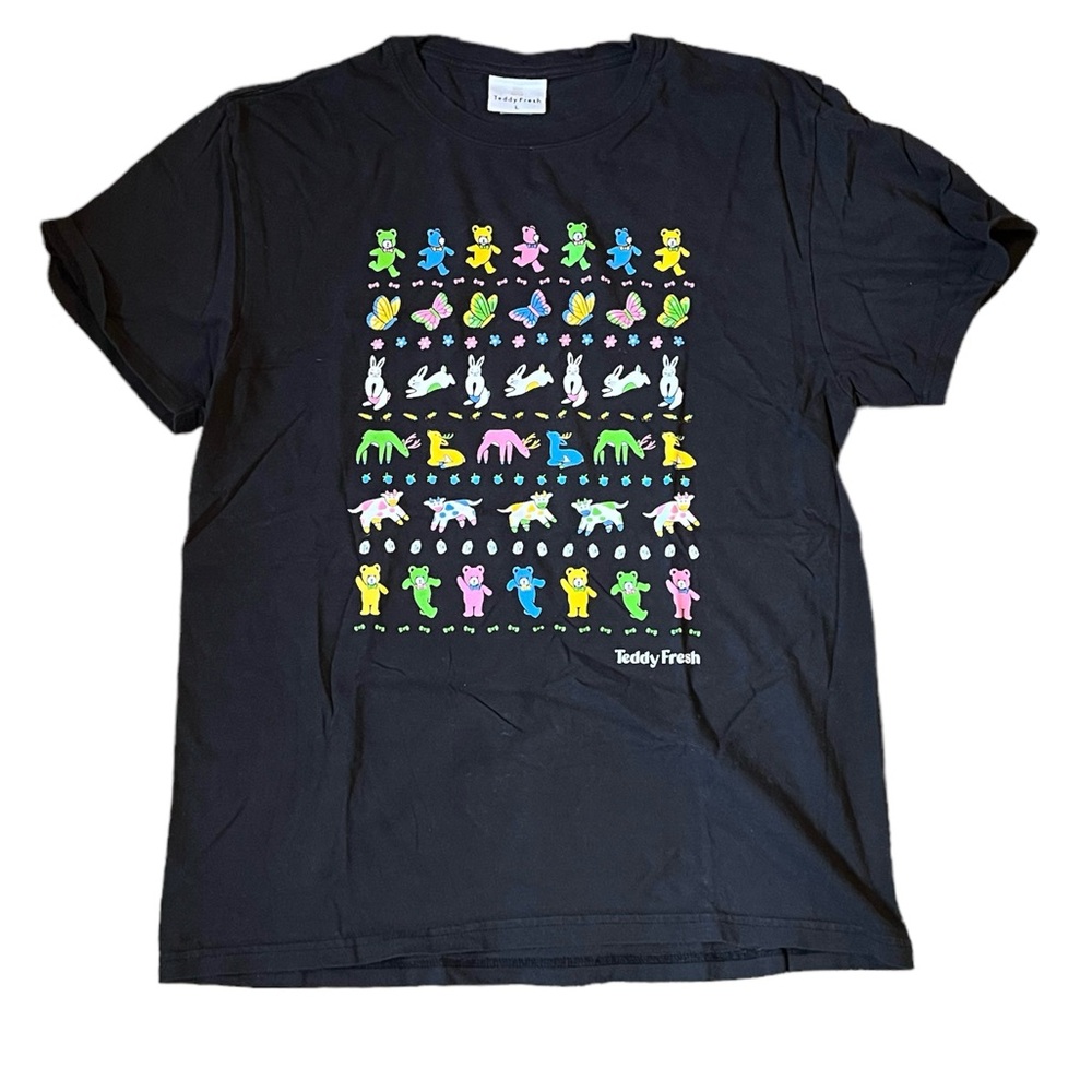 Teddy Fresh Black T-shirt Animals